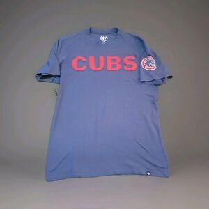 Chicago Cubs MLB '47 Blue Fieldhouse Embroidered Tee T-Shirt Men's Size Small